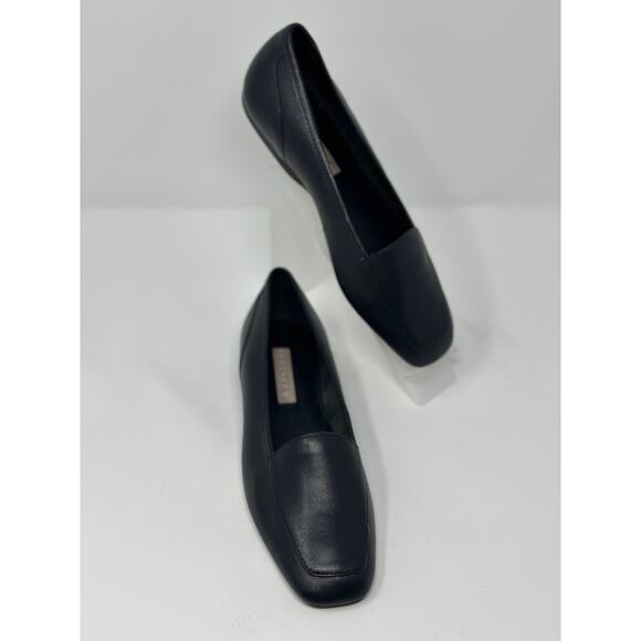 PARTNERS Dark Blue Leather Slip On Loafer Flats Shoes Women's Size 6 - Picture 3 of 10